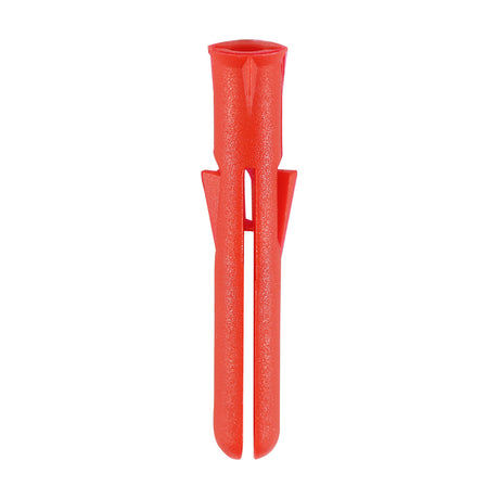 This is an image showing TIMCO Premium Plastic Plugs - Red - 34mm - 200 Pieces TIMbag available from T.H Wiggans Ironmongery in Kendal, quick delivery at discounted prices.