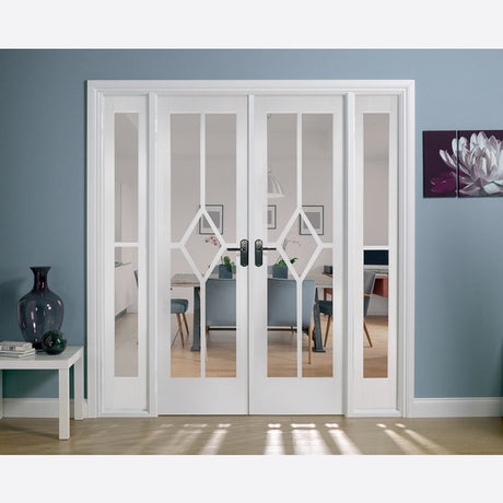 This is an image showing LPD - Reims W6 Primed White Doors 1904 x 2031 available from T.H Wiggans Ironmongery in Kendal, quick delivery at discounted prices.