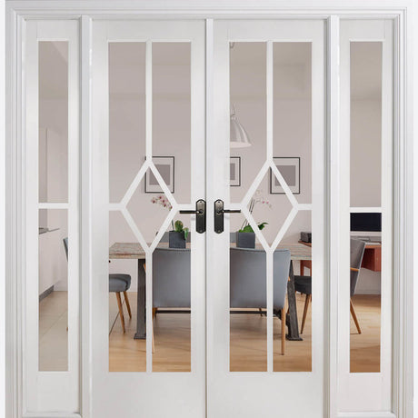 This is an image showing LPD - Reims W6 Primed White Doors 1904 x 2031 available from T.H Wiggans Ironmongery in Kendal, quick delivery at discounted prices.