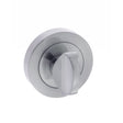 This is an image of STATUS WC Turn and Release on Round Rose - Satin Chrome available to order from T.H Wiggans Architectural Ironmongery in Kendal, quick delivery and discounted prices.