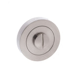 This is an image of STATUS WC Turn and Release on Round Rose - Satin Nickel available to order from T.H Wiggans Architectural Ironmongery in Kendal, quick delivery and discounted prices.