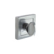 This is an image of STATUS WC Turn and Release on S4 Square Rose - Satin Chrome available to order from T.H Wiggans Architectural Ironmongery in Kendal, quick delivery and discounted prices.