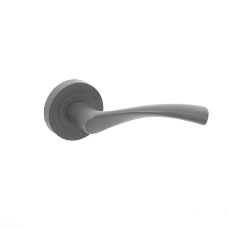 This is an image of Spira Brass - Mercury Lever Door Handle Gun Metal Grey available to order from T.H Wiggans Architectural Ironmongery in Kendal, quick delivery and discounted prices.