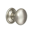 This is an image of Spira Brass - Cottage Large 50mm Rim/Mortice Door Knob Satin Chrome available to order from T.H Wiggans Architectural Ironmongery in Kendal, quick delivery and discounted prices.