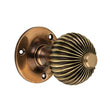 This is an image of Spira Brass - Regency Mortice Door Knob Aged Brass available to order from T.H Wiggans Architectural Ironmongery in Kendal, quick delivery and discounted prices.