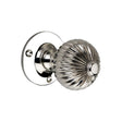 This is an image of Spira Brass - Regency Mortice Door Knob Polished Nickel available to order from T.H Wiggans Architectural Ironmongery in Kendal, quick delivery and discounted prices.