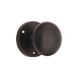 This is an image of Spira Brass - Victorian Door Knob Matt Black available to order from T.H Wiggans Architectural Ironmongery in Kendal, quick delivery and discounted prices.