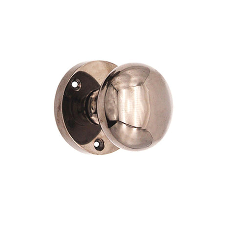 This is an image of Spira Brass - Victorian Door Knob Black Nickel available to order from T.H Wiggans Architectural Ironmongery in Kendal, quick delivery and discounted prices.