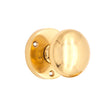 This is an image of Spira Brass - Victorian Door Knob Polished Brass available to order from T.H Wiggans Architectural Ironmongery in Kendal, quick delivery and discounted prices.