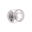 This is an image of Spira Brass - Victorian Door Knob Polished Chrome available to order from T.H Wiggans Architectural Ironmongery in Kendal, quick delivery and discounted prices.