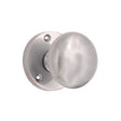 This is an image of Spira Brass - Victorian Door Knob Satin Chrome available to order from T.H Wiggans Architectural Ironmongery in Kendal, quick delivery and discounted prices.