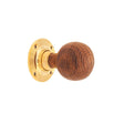 This is an image of Spira Brass - Rosewood Beehive Rim/Mortice Door Knob Polished Brass available to order from T.H Wiggans Architectural Ironmongery in Kendal, quick delivery and discounted prices.
