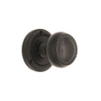 This is an image of Spira Brass - Georgian Mortice Door Knob Matt Black available to order from T.H Wiggans Architectural Ironmongery in Kendal, quick delivery and discounted prices.