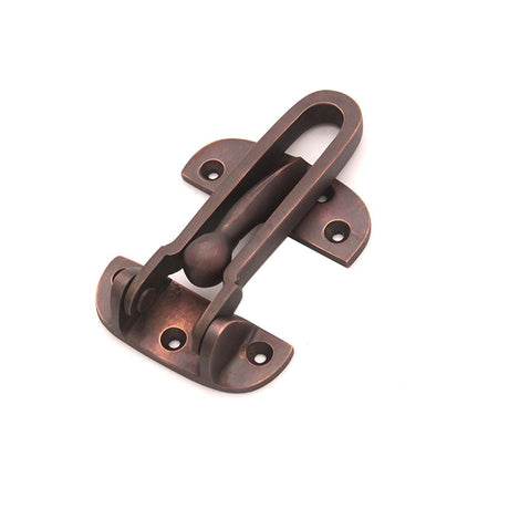 This is an image of Spira Brass - Brass Door Guard 105mm Aged Bronze available to order from T.H Wiggans Architectural Ironmongery in Kendal, quick delivery and discounted prices.