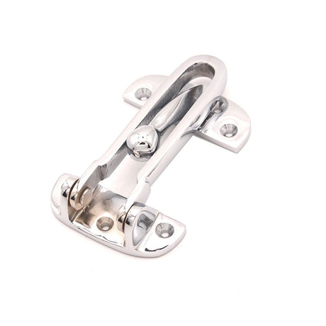 This is an image of Spira Brass - Brass Door Guard 105mm Polished Chrome available to order from T.H Wiggans Architectural Ironmongery in Kendal, quick delivery and discounted prices.