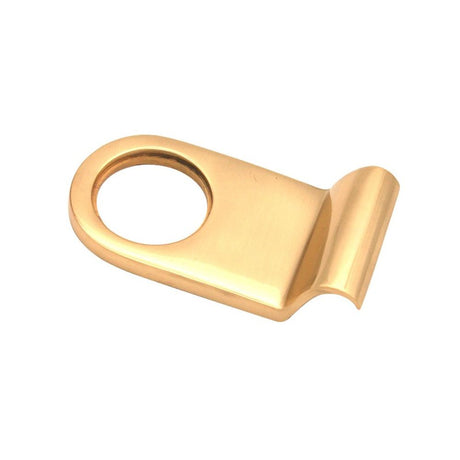 This is an image of Spira Brass - Victorian Cylinder Pull Polished Brass available to order from T.H Wiggans Architectural Ironmongery in Kendal, quick delivery and discounted prices.