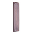 This is an image of Spira Brass - Georgian Finger Plate 285mm Aged Bronze available to order from T.H Wiggans Architectural Ironmongery in Kendal, quick delivery and discounted prices.