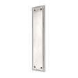 This is an image of Spira Brass - Georgian Finger Plate 285mm Polished Chrome available to order from T.H Wiggans Architectural Ironmongery in Kendal, quick delivery and discounted prices.