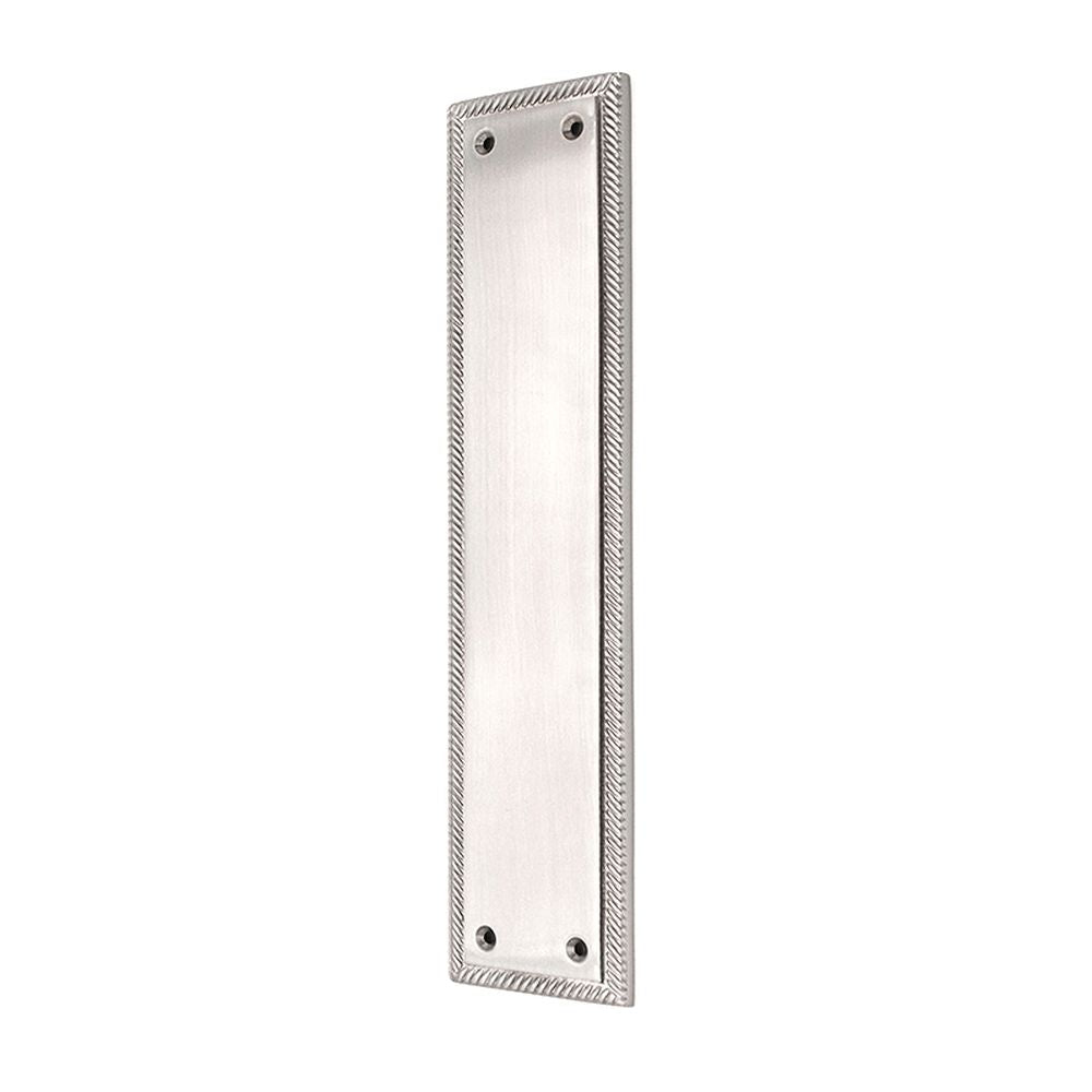 This is an image of Spira Brass - Georgian Finger Plate 285mm Polished Chrome available to order from T.H Wiggans Architectural Ironmongery in Kendal, quick delivery and discounted prices.
