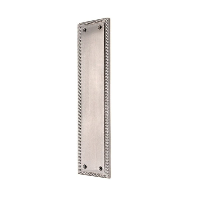 This is an image of Spira Brass - Georgian Finger Plate 285mm Satin Chrome available to order from T.H Wiggans Architectural Ironmongery in Kendal, quick delivery and discounted prices.