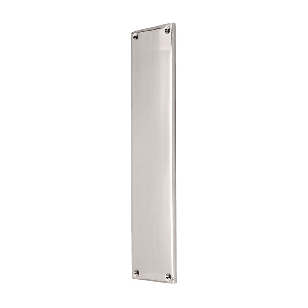 This is an image of Spira Brass - Victorian Finger Plate 275mm Polished Chrome available to order from T.H Wiggans Architectural Ironmongery in Kendal, quick delivery and discounted prices.