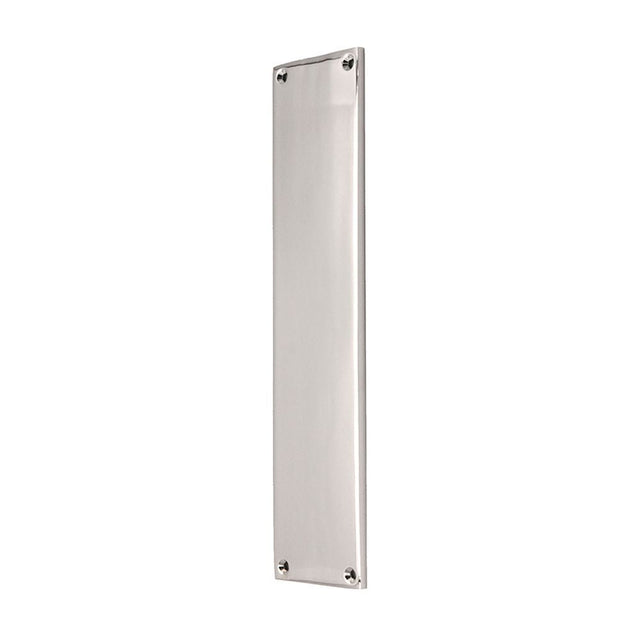 This is an image of Spira Brass - Victorian Finger Plate 275mm Polished Chrome available to order from T.H Wiggans Architectural Ironmongery in Kendal, quick delivery and discounted prices.