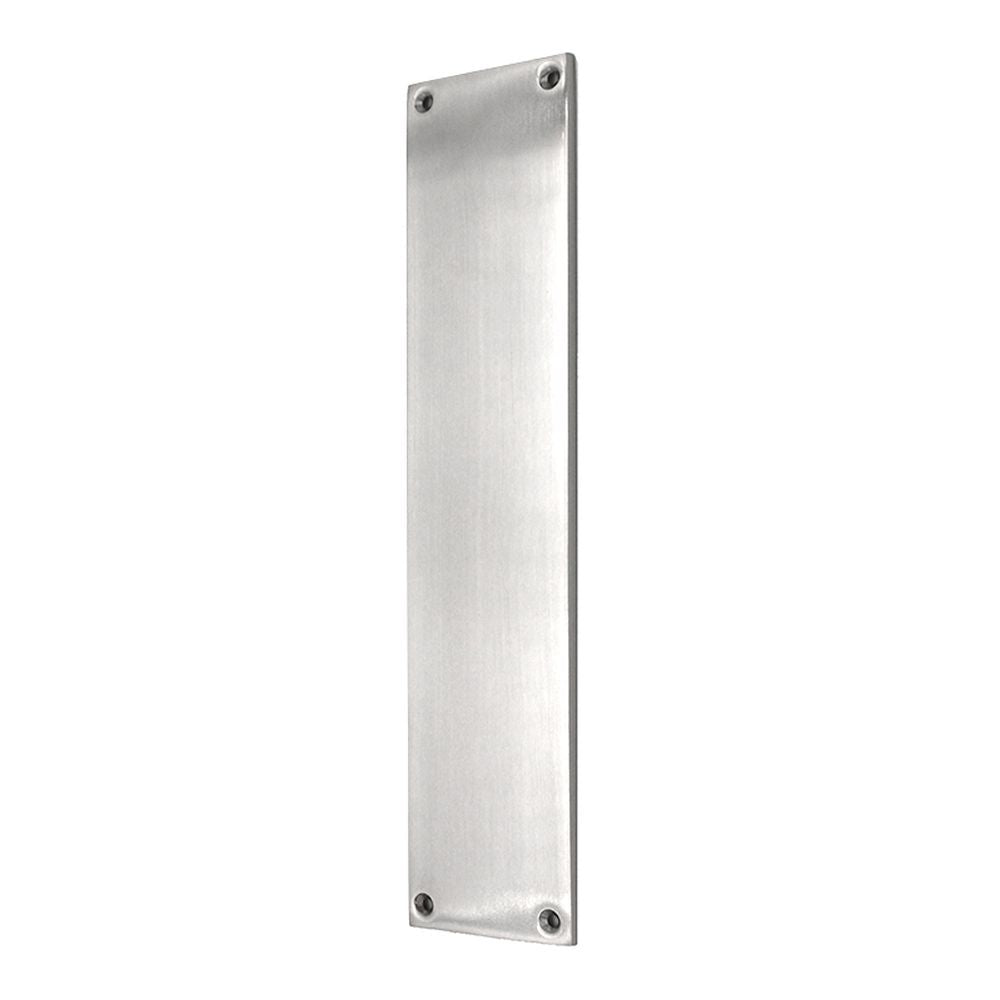 This is an image of Spira Brass - Victorian Finger Plate 275mm Satin Chrome available to order from T.H Wiggans Architectural Ironmongery in Kendal, quick delivery and discounted prices.