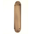 This is an image of Spira Brass - Victorian Half Round Finger Plate 300mm Antique Brass available to order from T.H Wiggans Architectural Ironmongery in Kendal, quick delivery and discounted prices.