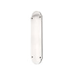 This is an image of Spira Brass - Victorian Half Round Finger Plate 300mm Polished Chrome available to order from T.H Wiggans Architectural Ironmongery in Kendal, quick delivery and discounted prices.