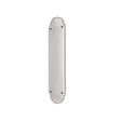 This is an image of Spira Brass - Victorian Half Round Finger Plate 300mm Satin Chrome available to order from T.H Wiggans Architectural Ironmongery in Kendal, quick delivery and discounted prices.
