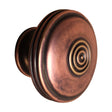 This is an image of Spira Brass - Bloxwich Large 40mm Cupboard Knob Aged Bronze  available to order from T.H Wiggans Architectural Ironmongery in Kendal, quick delivery and discounted prices.