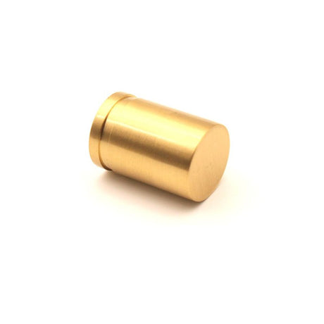 This is an image of Spira Brass - Cylinder Cupboard Pull Satin Brass  available to order from T.H Wiggans Architectural Ironmongery in Kendal, quick delivery and discounted prices.