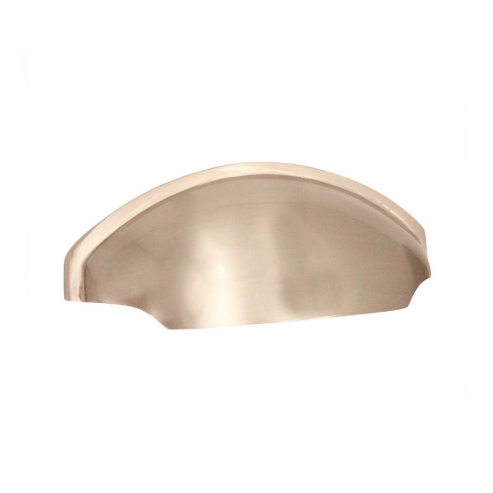 This is an image of Spira Brass - Tulip Cup Drawer Pull Polished Nickel  available to order from T.H Wiggans Architectural Ironmongery in Kendal, quick delivery and discounted prices.