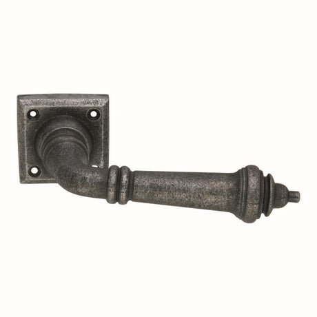 This is an image of Spira Brass - Handle on Square Rose Pewter available to order from T.H Wiggans Architectural Ironmongery in Kendal, quick delivery and discounted prices.