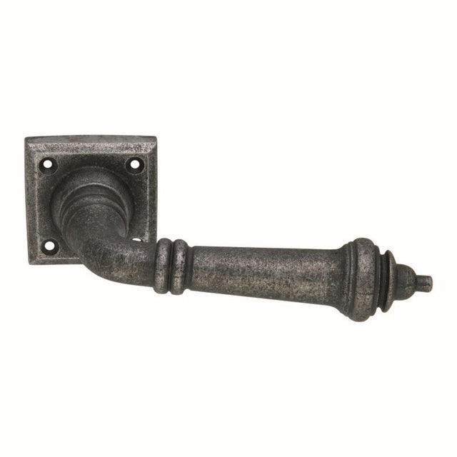 This is an image of Spira Brass - Handle on Square Rose Pewter available to order from T.H Wiggans Architectural Ironmongery in Kendal, quick delivery and discounted prices.
