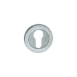 This is an image of Spira Brass - Euro Profile Escutcheon Satin Chrome available to order from T.H Wiggans Architectural Ironmongery in Kendal, quick delivery and discounted prices.