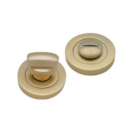 This is an image of Spira Brass - Standard Turn & Release Satin Brass available to order from T.H Wiggans Architectural Ironmongery in Kendal, quick delivery and discounted prices.