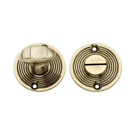 This is an image of Spira Brass - Beehive Turn & Release Aged Brass available to order from T.H Wiggans Architectural Ironmongery in Kendal, quick delivery and discounted prices.