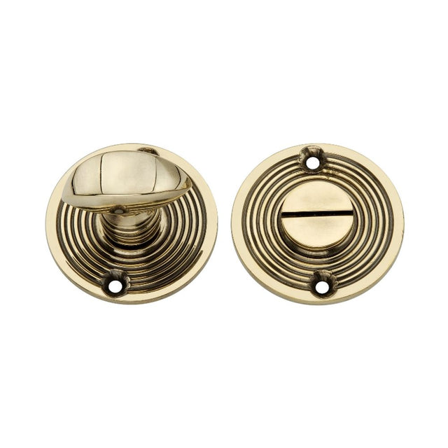 This is an image of Spira Brass - Beehive Turn & Release Aged Brass available to order from T.H Wiggans Architectural Ironmongery in Kendal, quick delivery and discounted prices.