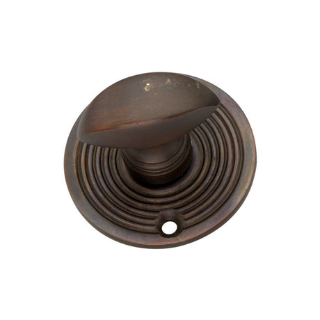 This is an image of Spira Brass - Beehive Turn & Release Aged Bronze available to order from T.H Wiggans Architectural Ironmongery in Kendal, quick delivery and discounted prices.