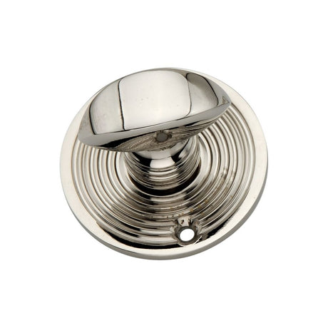 This is an image of Spira Brass - Beehive Turn & Release Polished Nickel available to order from T.H Wiggans Architectural Ironmongery in Kendal, quick delivery and discounted prices.