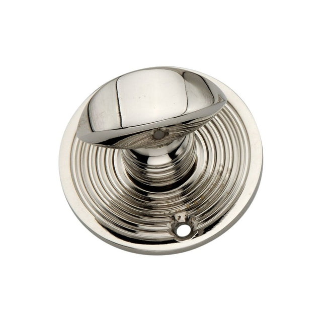 This is an image of Spira Brass - Beehive Turn & Release Polished Nickel available to order from T.H Wiggans Architectural Ironmongery in Kendal, quick delivery and discounted prices.