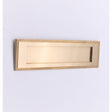 This is an image of Spira Brass - Georgian Letter Plate 250mm Satin Brass available to order from T.H Wiggans Architectural Ironmongery in Kendal, quick delivery and discounted prices.
