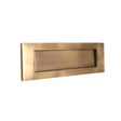 This is an image of Spira Brass - Victorian Letter Plate 300mm Antique Brass available to order from T.H Wiggans Architectural Ironmongery in Kendal, quick delivery and discounted prices.