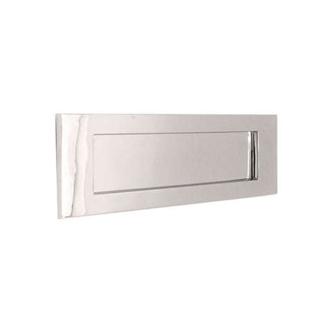 This is an image of Spira Brass - Victorian Letter Plate 300mm Polished Chrome available to order from T.H Wiggans Architectural Ironmongery in Kendal, quick delivery and discounted prices.
