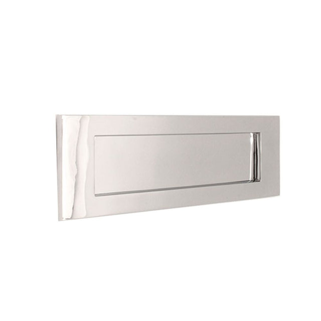 This is an image of Spira Brass - Victorian Letter Plate 300mm Polished Chrome available to order from T.H Wiggans Architectural Ironmongery in Kendal, quick delivery and discounted prices.