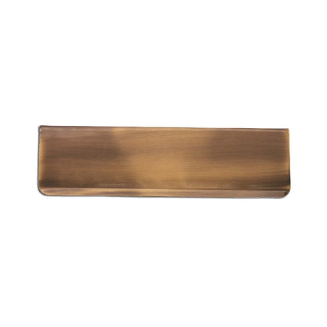 This is an image of Spira Brass - Tidy Flap 300 x 87mm Antique Brass available to order from T.H Wiggans Architectural Ironmongery in Kendal, quick delivery and discounted prices.