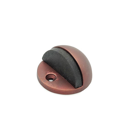 This is an image of Spira Brass - Half Moon Door Stopper Aged Bronze available to order from T.H Wiggans Architectural Ironmongery in Kendal, quick delivery and discounted prices.
