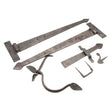 This is an image of Spira Brass - Standard Handforged Kit (18") - Penny End Pewter available to order from T.H Wiggans Architectural Ironmongery in Kendal, quick delivery and discounted prices.