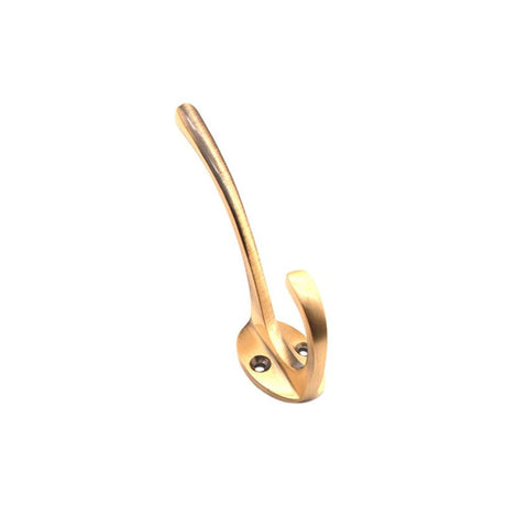 This is an image of Spira Brass - Victorian Coat Hook 87mm Antique Brass available to order from T.H Wiggans Architectural Ironmongery in Kendal, quick delivery and discounted prices.